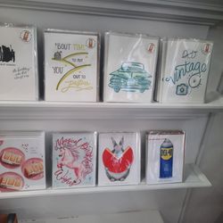 Cards! A bunch made in the store!