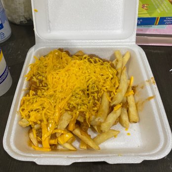 Douglas - Chili cheese fries I asked for a large and paid for large. - Burgers Near Me - Whittier, California