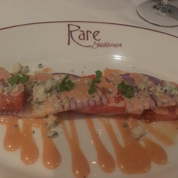 Rare Steakhouse - Tomato salad. Lots of onions, which I love... - Seafood Near Me - Milwaukee, Wisconsin Rare Steakhouse - Tomato salad. Lots of onions, which I love... - Seafood Near Me - Milwaukee, Wisconsin