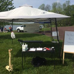 Fitzgerald Family Chiropractic - At Peace Valley Park Duathlon working on the competitors!