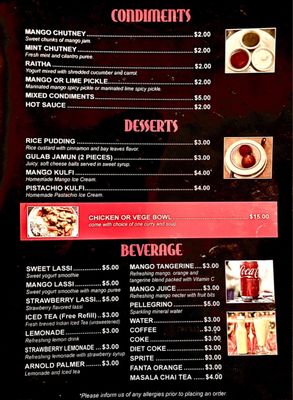 Menu photo 1 Indimex Eats Indian Restaurant Los Angeles, CA Menu photo 1 Indimex Eats Indian Restaurant Los Angeles, CA