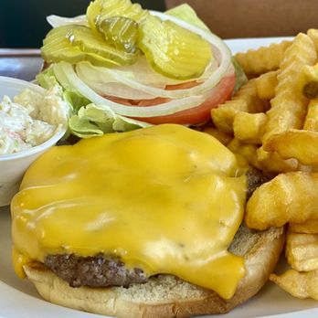 Gaby's Family Restaurant - LOVE! "Cheese Burger Delux" here comes with 2 slices of cheese. Amazballs :)... - American Near Me - Clearwater, Florida