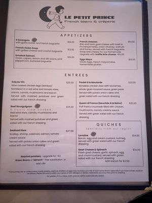 Menu photo 2 Le Petit Prince Henderson, NV