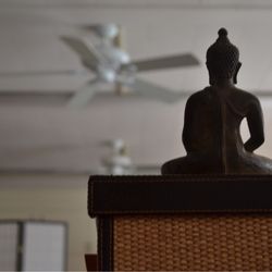 Zen Fellowship of Bakersfield - Behind the altar of the Dust Bowl Dojo.