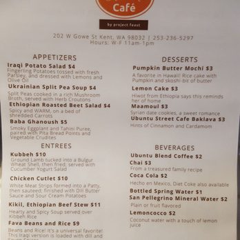 Ubuntu Street Café - Cafes Near Me - Kent, Washington Ubuntu Street Café - Cafes Near Me - Kent, Washington