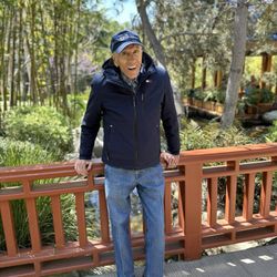 The Gardens of the World - Beautiful bridge by the koi pond and Japanese Garden. My senior friend loved it here.