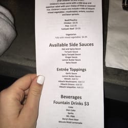 KuniSama - Backside of the menu