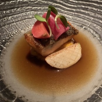 Madcap - Mount lassen trout, butternut squash, dashi broth, turnip - New American Near Me - San Anselmo, California Madcap - Mount lassen trout, butternut squash, dashi broth, turnip - New American Near Me - San Anselmo, California