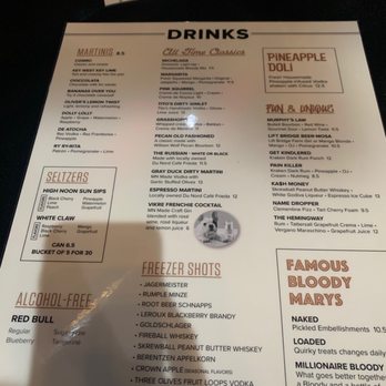 No-Neck Tonys - Menu - American Near Me - Stillwater, Minnesota