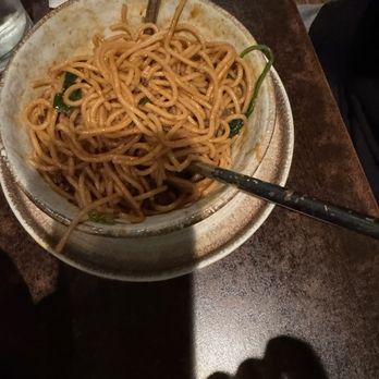 CHILI - Close up of the Dandan noodles - Szechuan Near Me - New York, New York