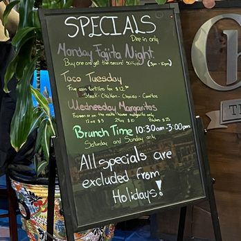Chido's Tex-Mex Grill - Specials 9/23 - Tex-Mex Near Me - Laurel, Maryland