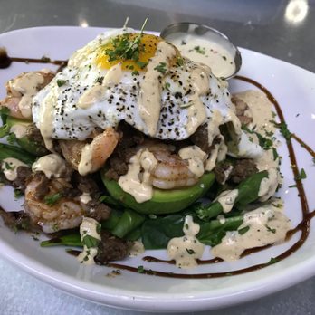 Rival Coffee - Steak & Shrimp Avo Stack - Coffee & Tea Near Me - Murrieta, California Rival Coffee - Steak & Shrimp Avo Stack - Coffee & Tea Near Me - Murrieta, California