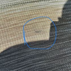 Patioworld - Rip on sling material and discoloration