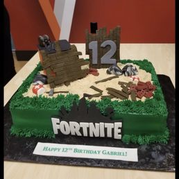 Fortnite Birthday Cake