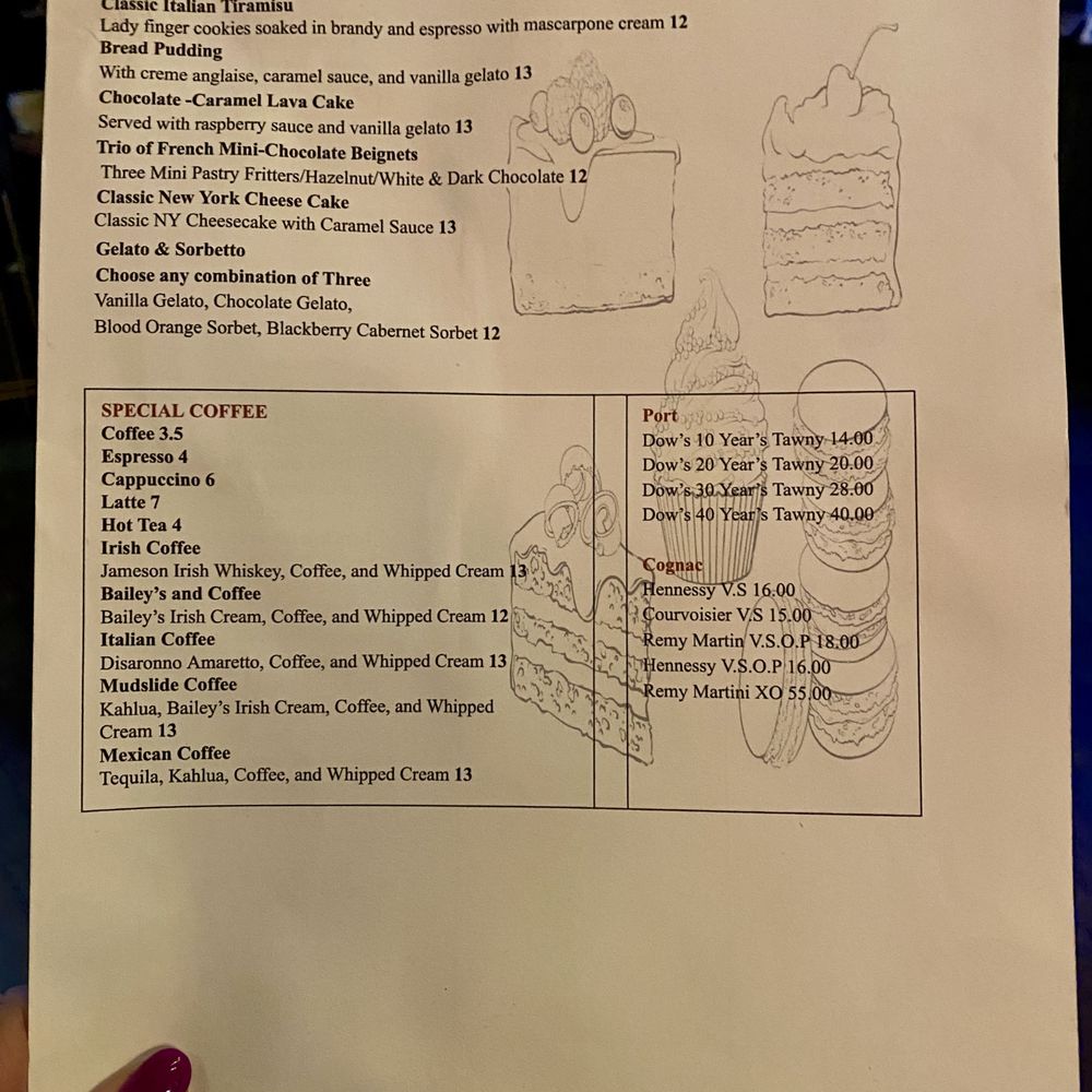 Trapeze Restaurant - Dessert Menu on April 28, 2025 - Italian Near Me - Burlingame, California Trapeze Restaurant - Dessert Menu on April 28, 2025 - Italian Near Me - Burlingame, California
