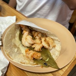 Tacos Baja Jr - Quesaron Baja- Chili relleno w/cheese, shrimp taco (corn tortilla) Delicious