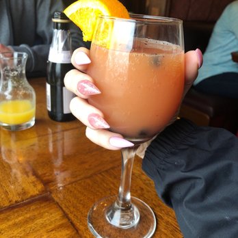 Frank's Diner - Giant Huckleberry Mamosa - Breakfast & Brunch Near Me - Spokane, Washington