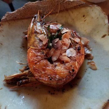 Fete - First course of the prefix menu...prawns...with almonds... delicious! - New American Near Me - Honolulu, Hawaii Fete - First course of the prefix menu...prawns...with almonds... delicious! - New American Near Me - Honolulu, Hawaii