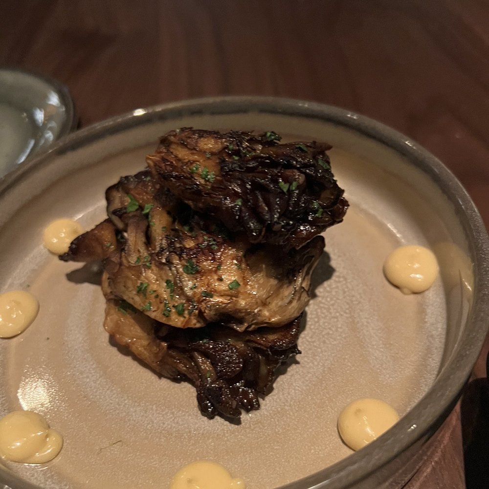 Ramsay's Kitchen - Maitake mushrooms, char siu butter, miso aioli - New American Near Me - Las Vegas, Nevada