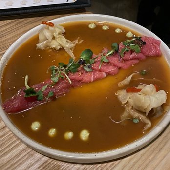 Yunta Nikkei - Ponja (tuna) Tiradito - Peruvian Near Me - Charlotte, North Carolina Yunta Nikkei - Ponja (tuna) Tiradito - Peruvian Near Me - Charlotte, North Carolina