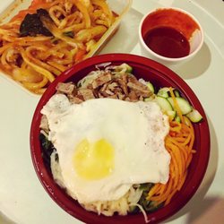 Kimchi - Bibimbop & spicy seafood udon