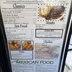 Cozy Diner - Menu