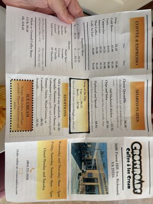 Menu photo 1 Crossroads Coffee & Ice Cream Richmond, VA