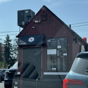 Red Star Coffee - Little red hut, but there are many that look like this.... - Coffee & Tea Near Me - Moscow, Idaho