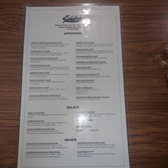 Eddie's Sports Bar - Menu 2nd page updated 2023. - Sports Bars Near Me - Anchorage, Alaska Eddie's Sports Bar - Menu 2nd page updated 2023. - Sports Bars Near Me - Anchorage, Alaska