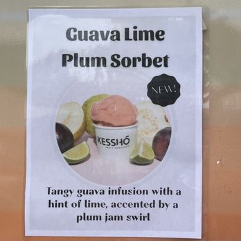 Kessho - New flavor of sorbet: Guava Lime Plum - Chocolatiers & Shops Near Me - Austin, Texas