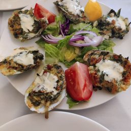Baked Blue Point Oysters