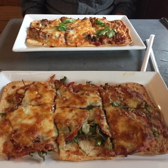 96 West - Flatbreads. The BBQ one is worth getting. The Italian one, not so much. - New American Near Me - Brenham, Texas