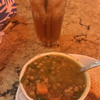 Panini Kabob Grill - Cup Lentil Soup and ice tea - Mediterranean Near Me - Pasadena, California Panini Kabob Grill - Cup Lentil Soup and ice tea - Mediterranean Near Me - Pasadena, California