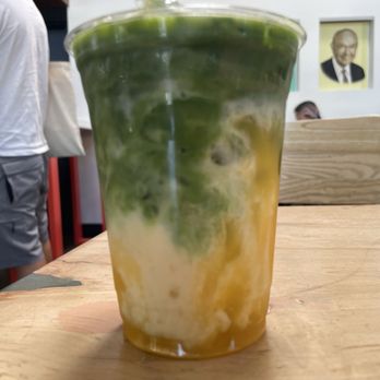 Playback Coffee - Mango Matcha Latte - Coffee & Tea Near Me - San Jose, California Playback Coffee - Mango Matcha Latte - Coffee & Tea Near Me - San Jose, California