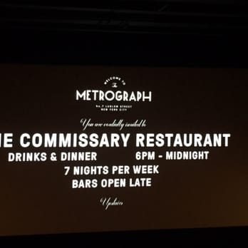 Metrograph - Metrograph has a restaurant - Cinema Near Me - New York, New York Metrograph - Metrograph has a restaurant - Cinema Near Me - New York, New York