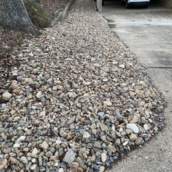 Photo of Going The Extra Mile Landscaping & Lawn Maintenance - Little Rock, AR, US. Rock bed and drainage completed