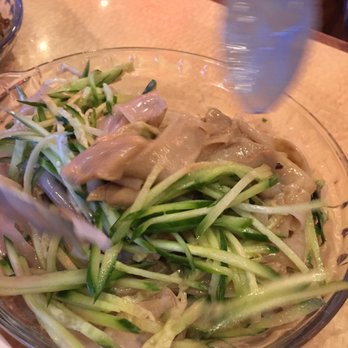 Tasty Place - Cold sesame mung bean noodles - toss before eating - Chinese Near Me - Millbrae, California