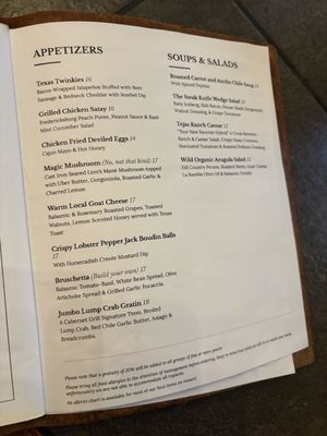 Menu photo 4 Cabernet Grill Fredericksburg, TX