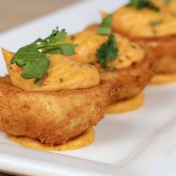 Parkstone Wood Kitchen - FRIED DEVILED EGGS