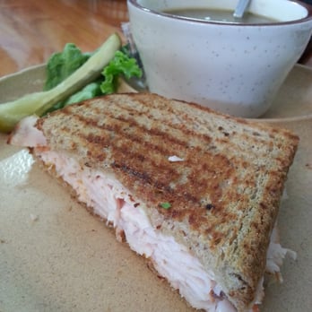 Bear Soup Deli - Half of a Mama Bear sandwich and a cup of beef barley - Delis Near Me - Davison, Michigan