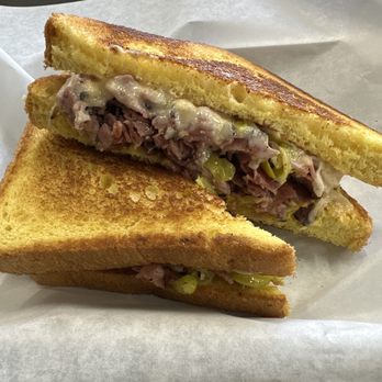 Drip & Melt - D.C. Pastrami Melt on sliced brioche bread - Sandwiches Near Me - Daly City, California Drip & Melt - D.C. Pastrami Melt on sliced brioche bread - Sandwiches Near Me - Daly City, California