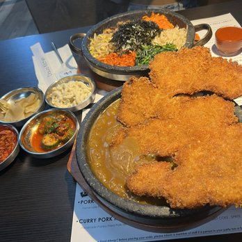 Dawa Kitchen - Bibimbap and Pork Katsu Curry - Korean Near Me - Garden grove, California