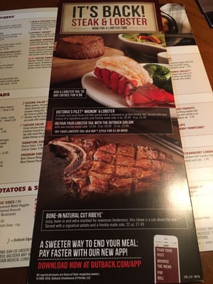 Menu photo 1 Outback Steakhouse Stafford, VA