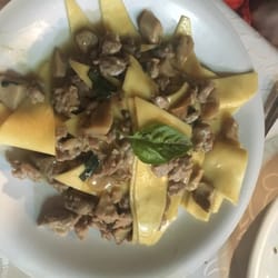 La Grotta - Pasta with porcini and sausage