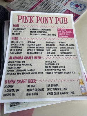 Menu photo 4 Pink Pony Pub Gulf Shores, AL Menu photo 4 Pink Pony Pub Gulf Shores, AL