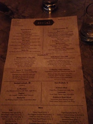 Menu photo 8 Social Fort Collins, CO