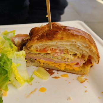 Amara Chocolate & Coffee - Cuban sandwich on croissant - Coffee & Tea Near Me - Pasadena, California Amara Chocolate & Coffee - Cuban sandwich on croissant - Coffee & Tea Near Me - Pasadena, California