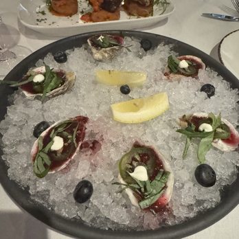 Jack’s on Pearl - Oysters with blueberry & jalapeño - Bars Near Me - Denver, Colorado