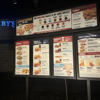 Zaxbys - Drive thru menu board - Fast Food Near Me - Blytheville, Arkansas