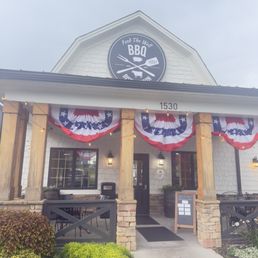 Front of f restaurant